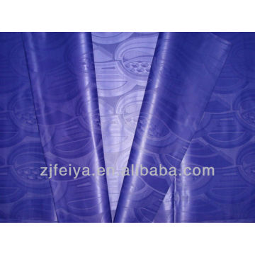 2014 venta promoción tela africana bazin riche guinea brocade jacquard 10 yardas una pieza de color azul oscuro polyster venta por mayor